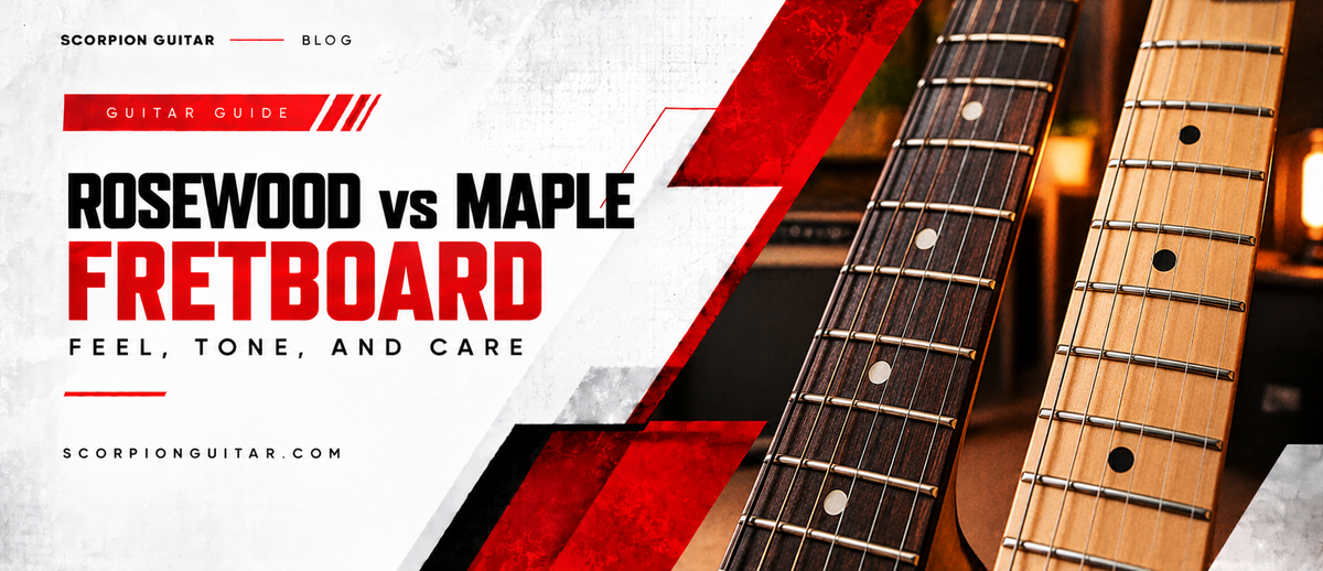 Rosewood vs Maple Fretboard: Feel, Tone, and Care